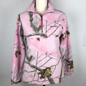 Realtree Pink  Zipper Fleece Pullover